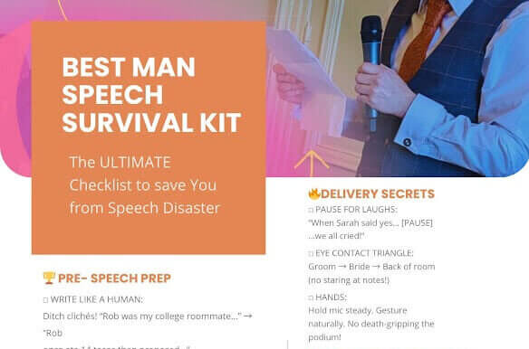 Best Man survival Kit on How to Write a Wedding Speech