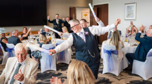 Emcee hosting Tewkesbury wedding reception
